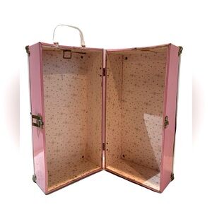 Vintage Pink Doll Travel‎ Case with Gold Accents